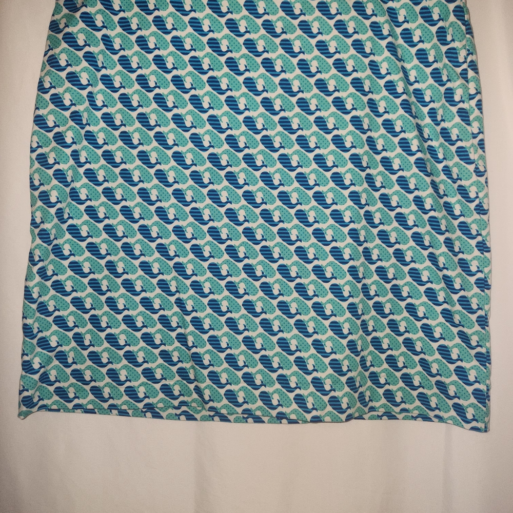 Talbots Blue and White Whale A-Line‎ Skirt - Picture 3 of 6